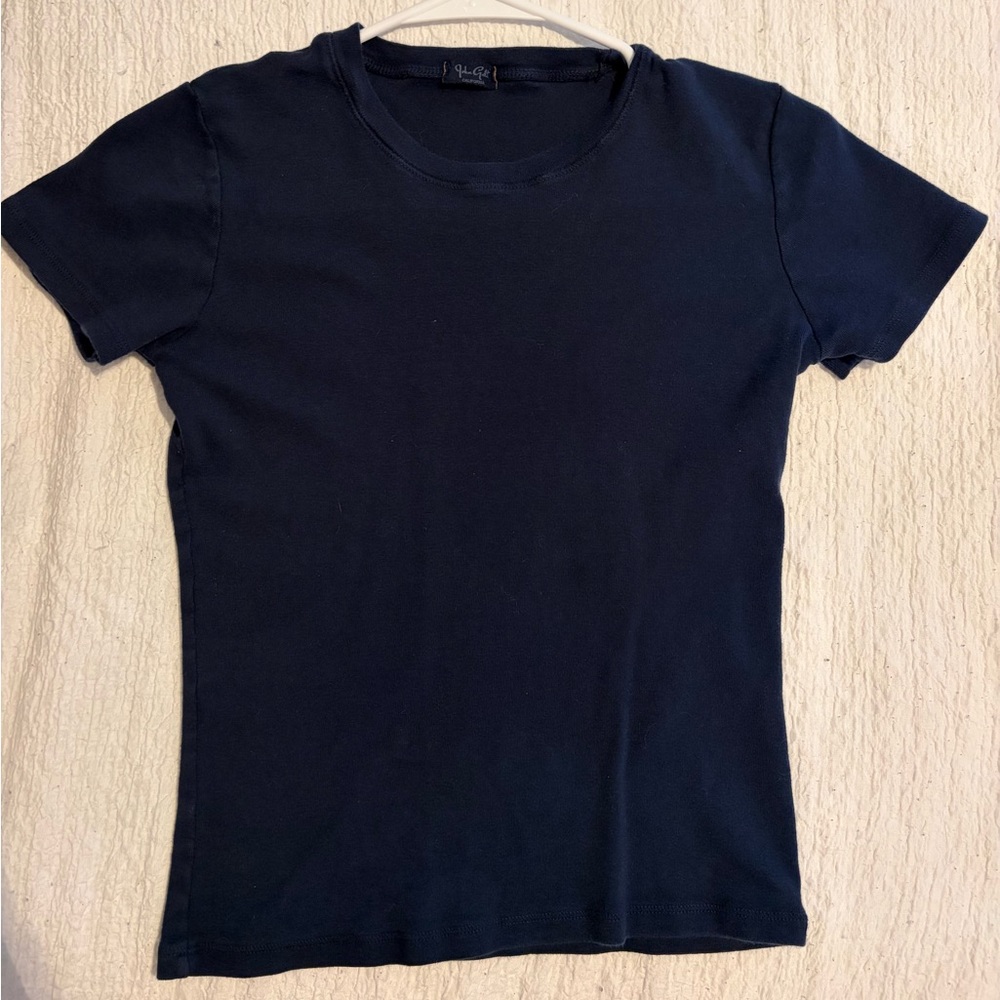 Brandy Melville Dark Blue Short Sleeve Tee